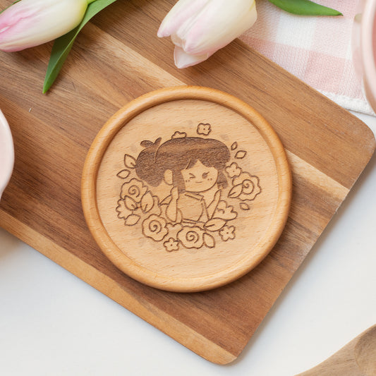 Spring sprining - Wooden Coaster