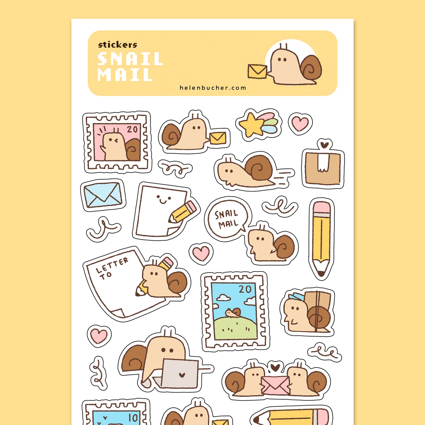 Snail Mail - Sticker Sheet