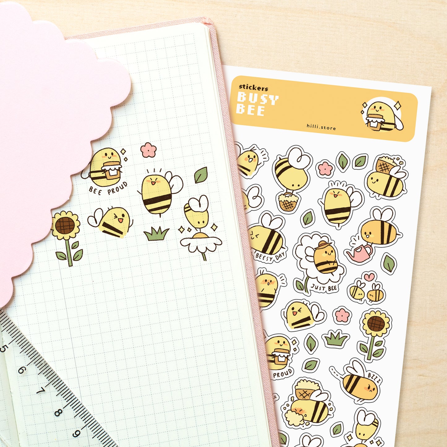 Busy Bee - Sticker Sheet