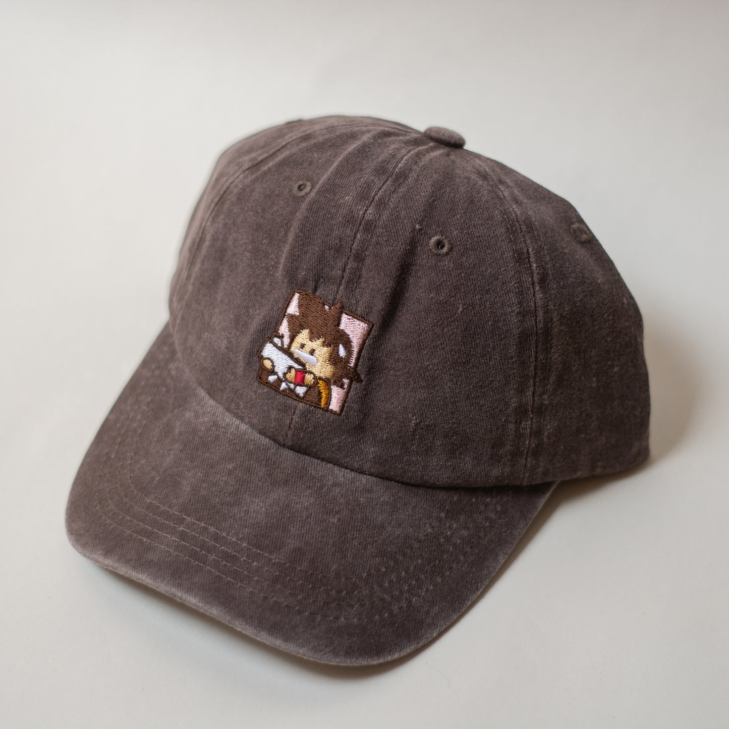 Milk Delivery - Dad Hat - Grey Cotton Washed