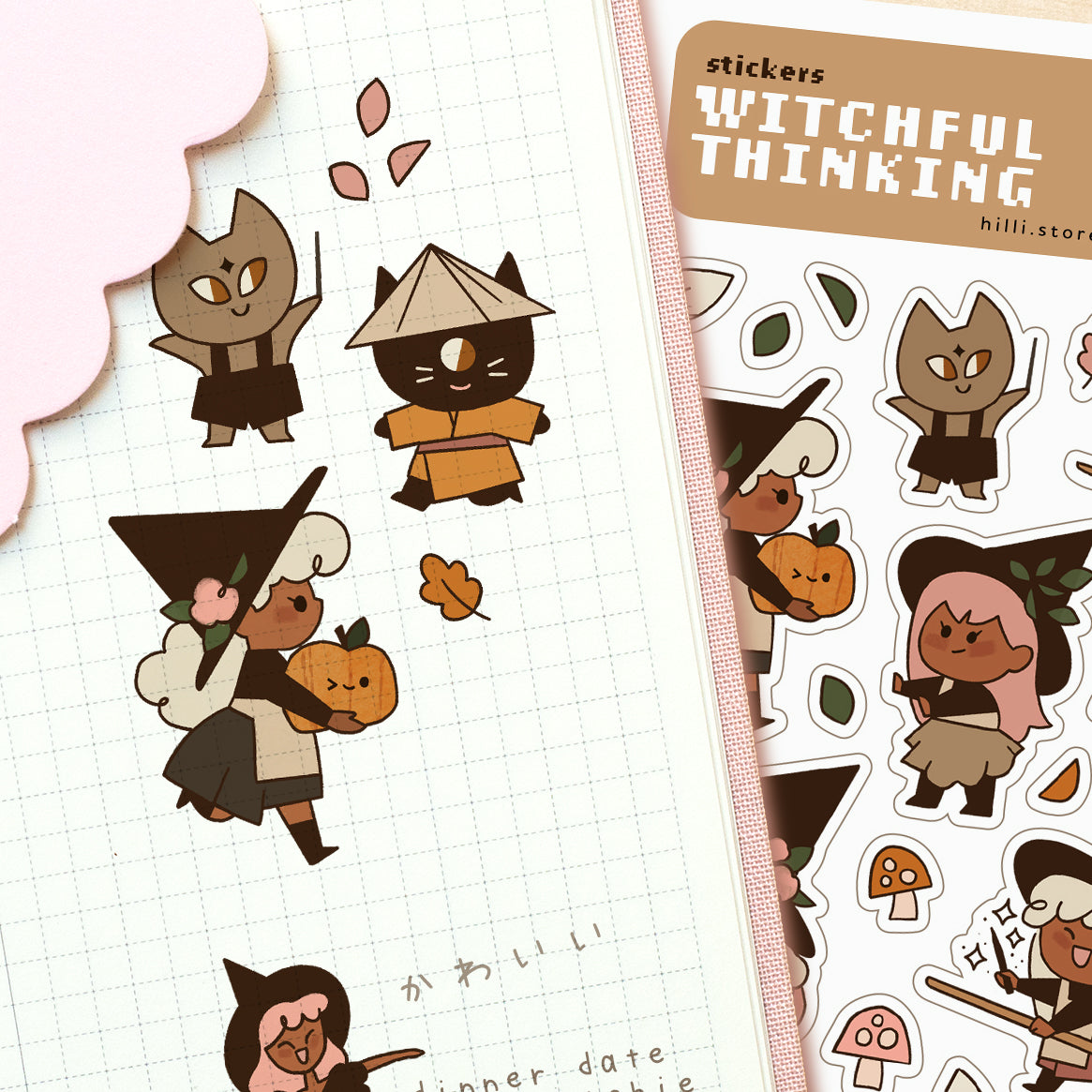 Witchful Thinking - Sticker Sheet - Clear Stickers